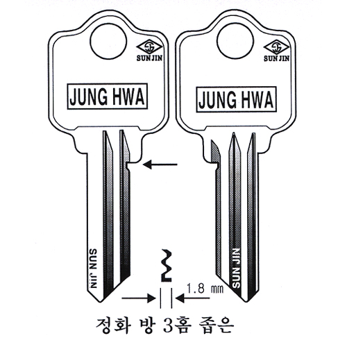 정화방3홈(좁음)