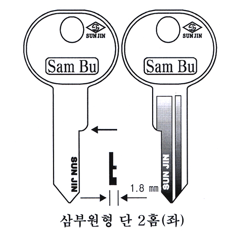 삼부원형단2홈(좌)